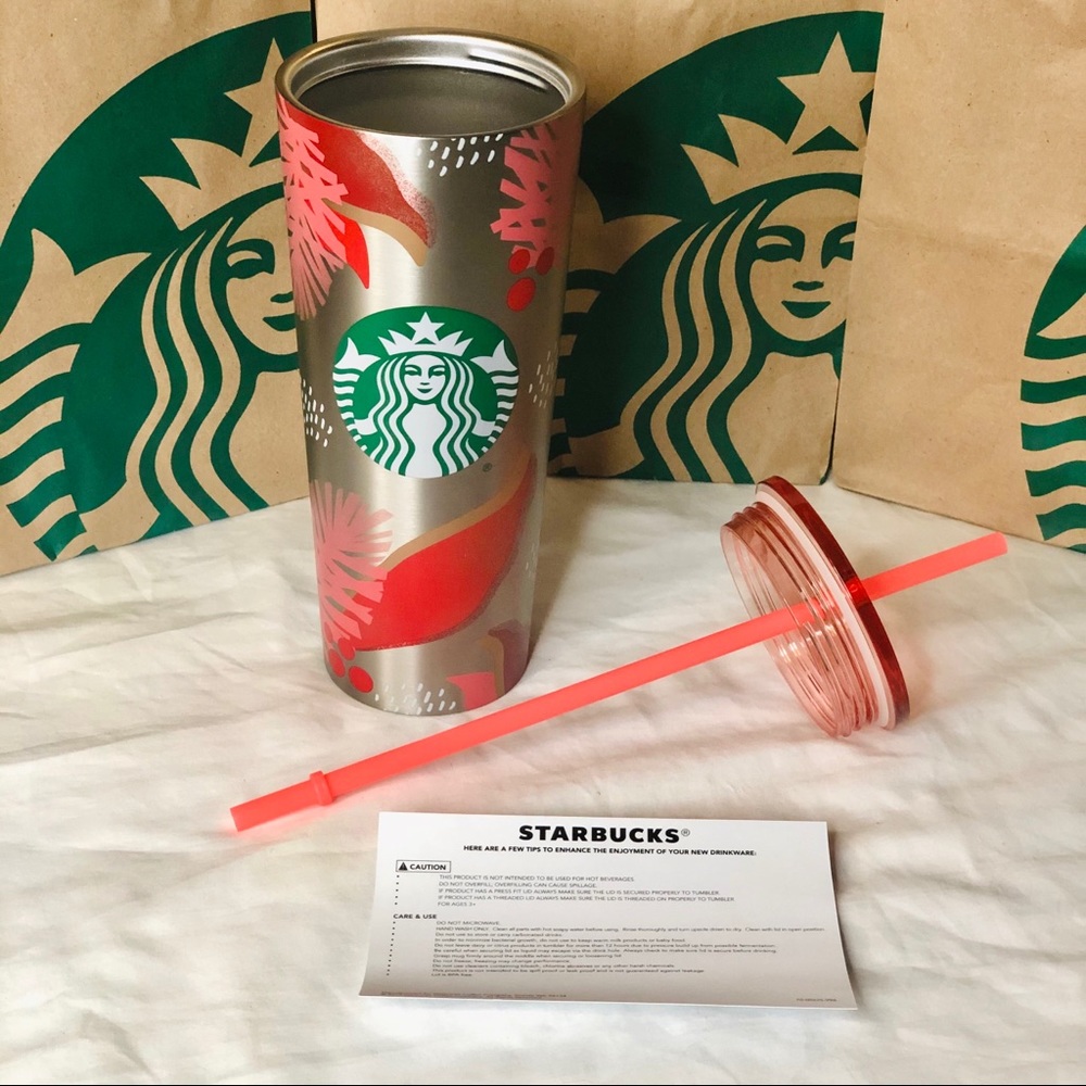 Starbucks 2019 Holiday Holly Insulated Tumbler
